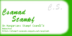 csanad stampf business card